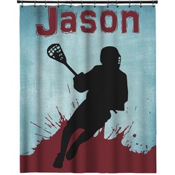 Lacrosse Extra Long Shower Curtain - 70"x84" (Personalized)
