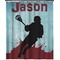 Lacrosse Extra Long Shower Curtain - 70"x84" (Personalized)