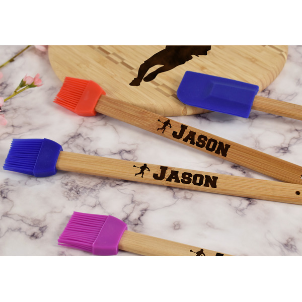 Lacrosse Silicone Brush - Blue - Lifestyle