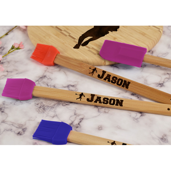Lacrosse Silicone Brush - Purple - Lifestyle