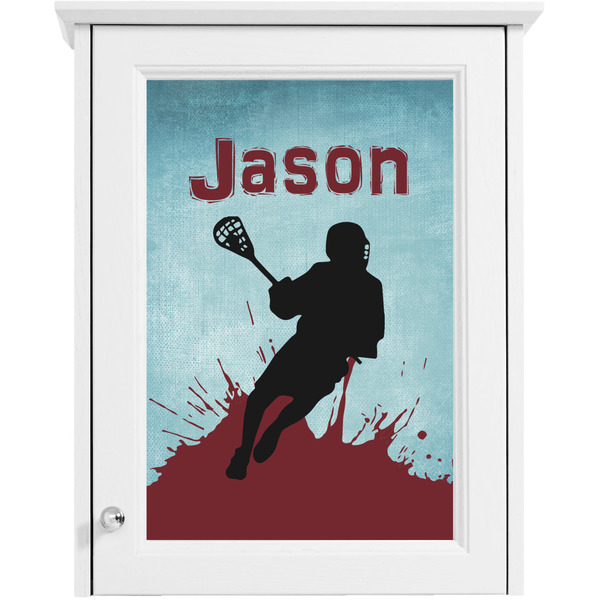 Lacrosse Single White Cabinet Decal