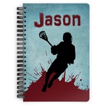 Lacrosse Spiral Notebook - 7x10 w/ Name or Text