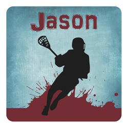 Lacrosse Square Decal (Personalized)