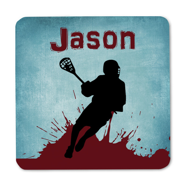 Lacrosse Square Fridge Magnet - FRONT