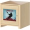 Lacrosse Square Wall Decal on Wooden Cabinet