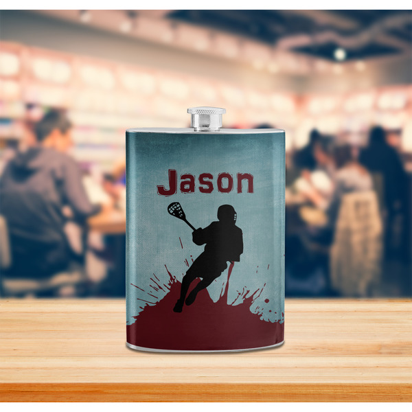 Lacrosse Stainless Steel Flask - LIFESTYLE 2