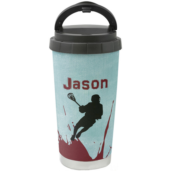 Custom Lacrosse Stainless Steel Coffee Tumbler (Personalized)