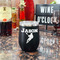 Lacrosse Stainless Wine Tumblers - Black - Double Sided - In Context