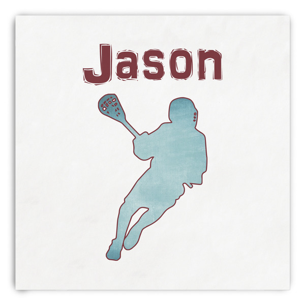 Custom Lacrosse Paper Dinner Napkins (Personalized)