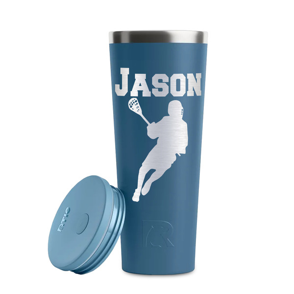 Lacrosse Steel Blue RTIC Everyday Tumbler - 28 oz. - Lid Off