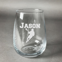 Lacrosse Stemless Wine Glass - Engraved (Personalized)