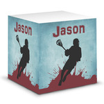 Lacrosse Sticky Note Cube (Personalized)