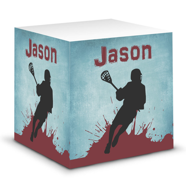 Custom Lacrosse Sticky Note Cube (Personalized)