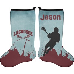 Lacrosse Holiday Stocking - Double-Sided - Neoprene (Personalized)