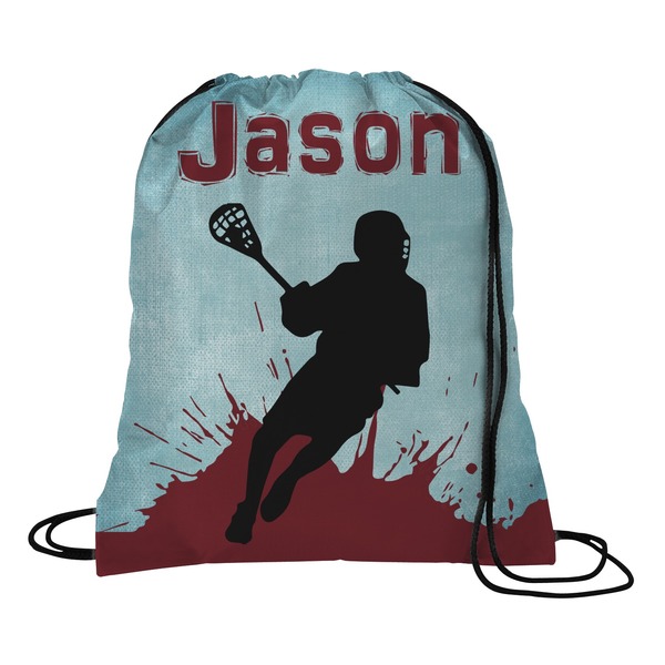 Custom Lacrosse Drawstring Backpack - Large (Personalized)