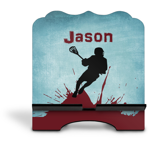 Lacrosse Stylized Tablet Stand - Front without iPad