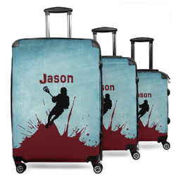Lacrosse 3 Piece Luggage Set - 20" Carry On, 24" Medium Checked, 28" Large Checked (Personalized)
