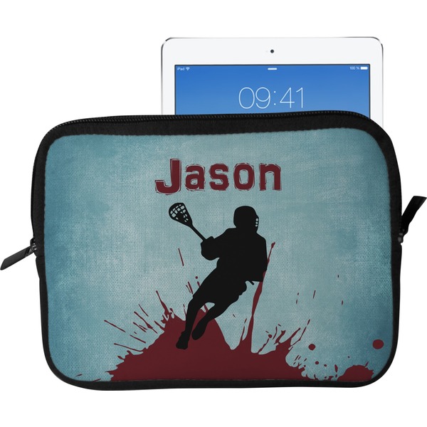 Custom Lacrosse Tablet Case / Sleeve - Large (Personalized)