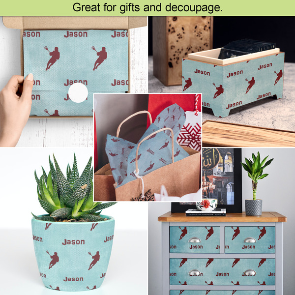 Lacrosse Tissue Paper - In Use Collage