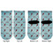 Lacrosse Toddler Ankle Socks - Double Pair - Front and Back - Apvl