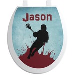 Lacrosse Toilet Seat Decal (Personalized)