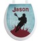 Lacrosse Toilet Seat Decal (Personalized)