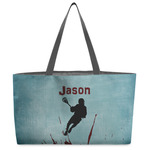 Lacrosse Beach Totes Bag - w/ Black Handles (Personalized)