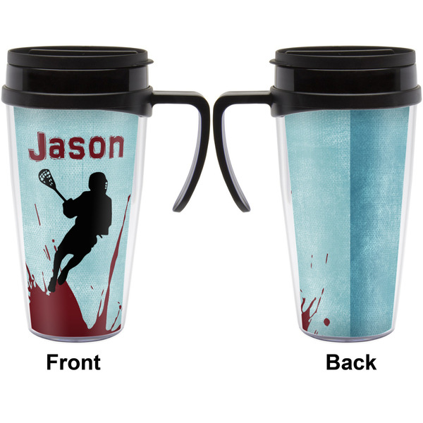 Lacrosse Travel Mug with Black Handle - Approval