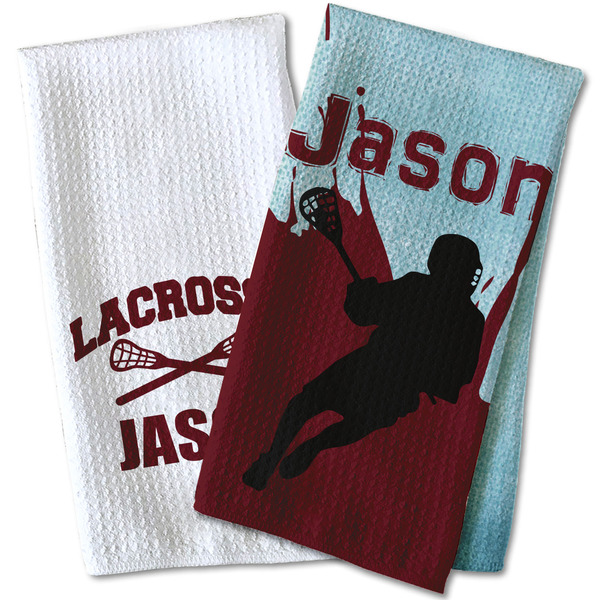 Lacrosse Waffle Weave Towels - Two Print Styles