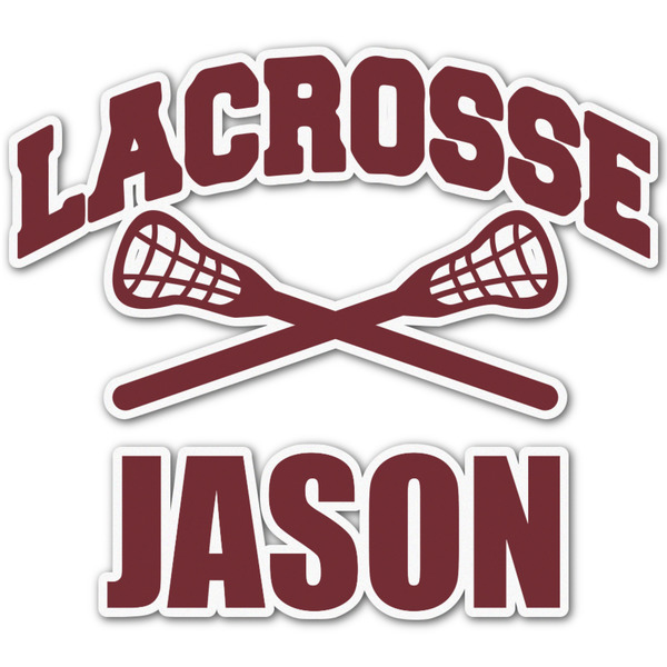 Custom Lacrosse Graphic Decal - Medium (Personalized)