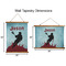Lacrosse Wall Hanging Tapestries - Parent/Sizing