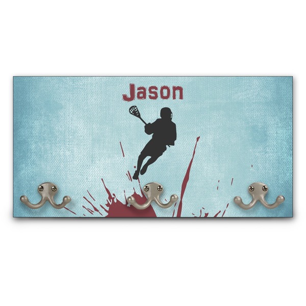 Custom Lacrosse Wall Mounted Coat Rack (Personalized)
