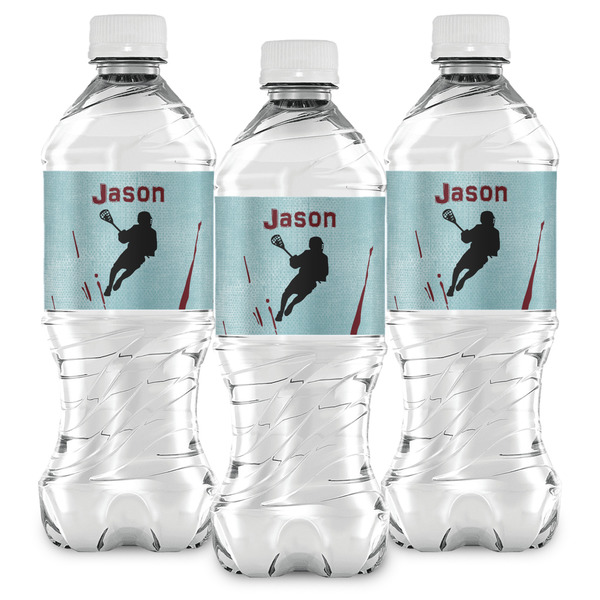 Lacrosse Water Bottle Labels - Front View