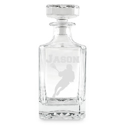 Lacrosse Whiskey Decanter - 26 oz Square (Personalized)