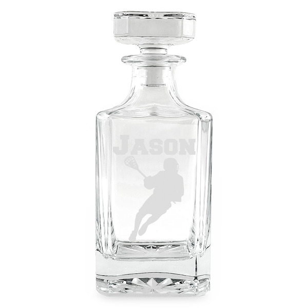 Lacrosse Whiskey Decanter - 26oz Square - FRONT