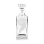Lacrosse Whiskey Decanter - 30 oz Square (Personalized)