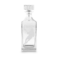 Lacrosse Whiskey Decanter - 30 oz Square (Personalized)