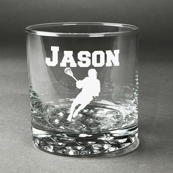 Custom Lacrosse Whiskey Glass - Engraved (Personalized)