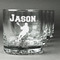 Lacrosse Whiskey Glasses Set of 4 - Engraved Front