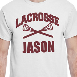 Lacrosse T-Shirt - White - Small (Personalized)