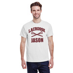 Lacrosse T-Shirt - White - 2XL (Personalized)