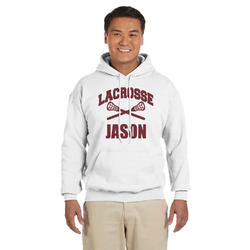Lacrosse Hoodie - White (Personalized)
