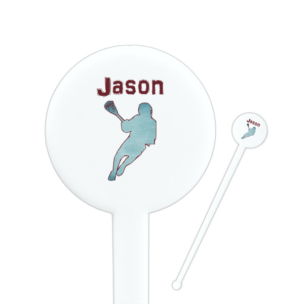 Custom Lacrosse Round Plastic Stir Sticks (Personalized)