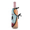 Lacrosse Wine Bottle Apron - DETAIL WITH CLIP ON NECK