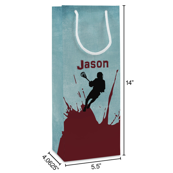 Lacrosse Wine Gift Bag - Dimensions