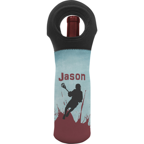 Custom Lacrosse Wine Tote Bag (Personalized)