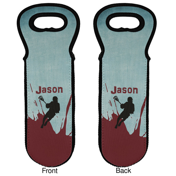 Lacrosse Wine Tote Front & Back