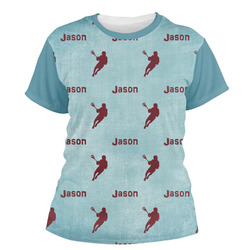 Lacrosse Women's Crew T-Shirt - Medium (Personalized)