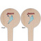 Lacrosse Wooden 4" Food Pick - Round - Double Sided - Front & Back