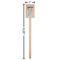 Lacrosse Wooden 6.25" Stir Stick - Rectangular - Dimensions